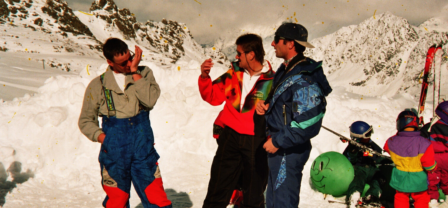 Zusammenschlüsse am Kaunertaler Gletscher.