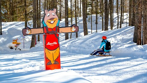 Pista di slittino interattiva di Sunkid nell'Alto Vallese (Svizzera)