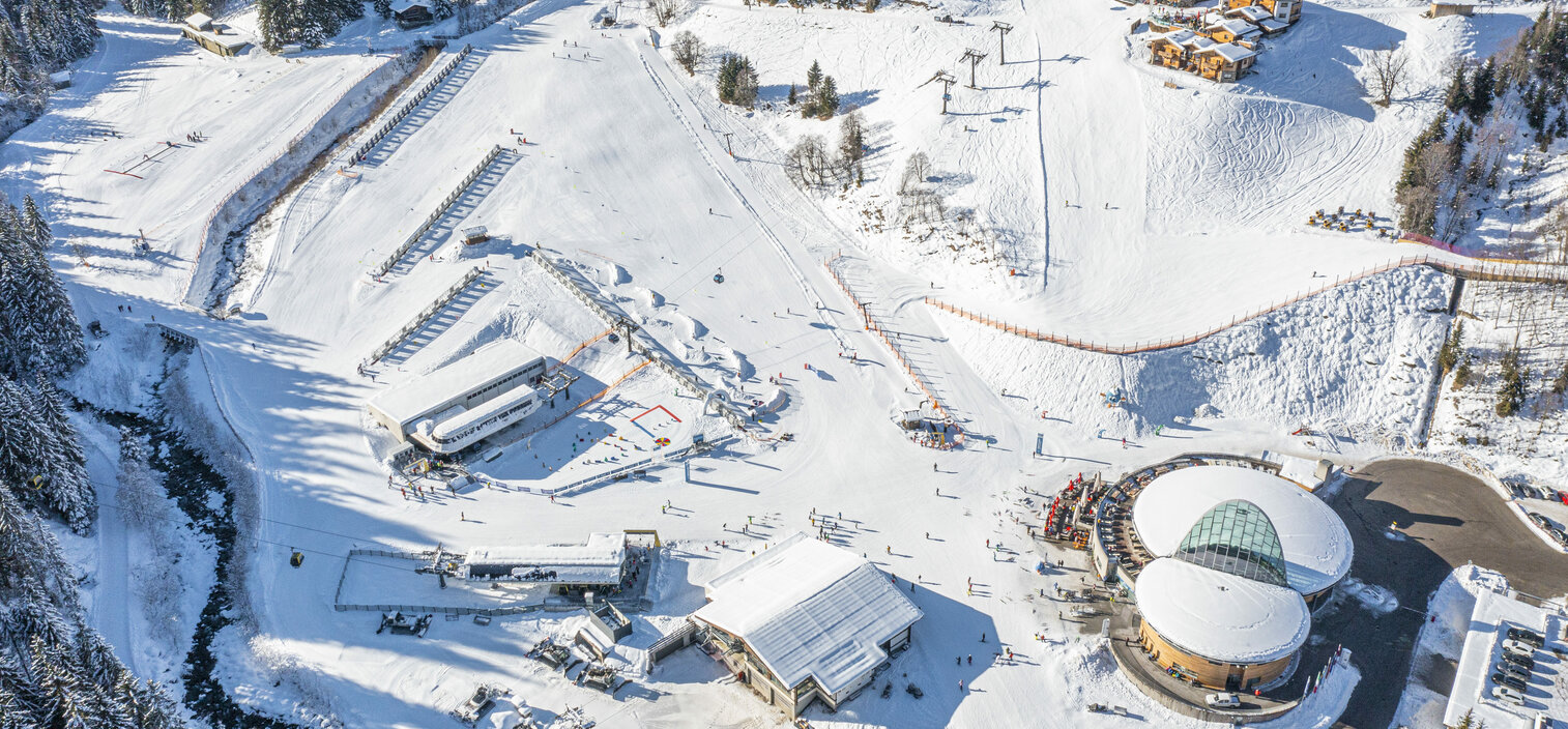Zauberteppich in Skigebieten