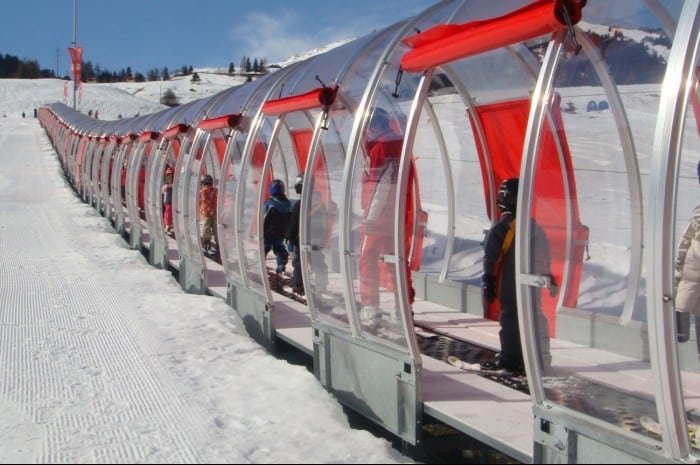 Le plus long tapis magique Sunkid de Suisse à Savognin