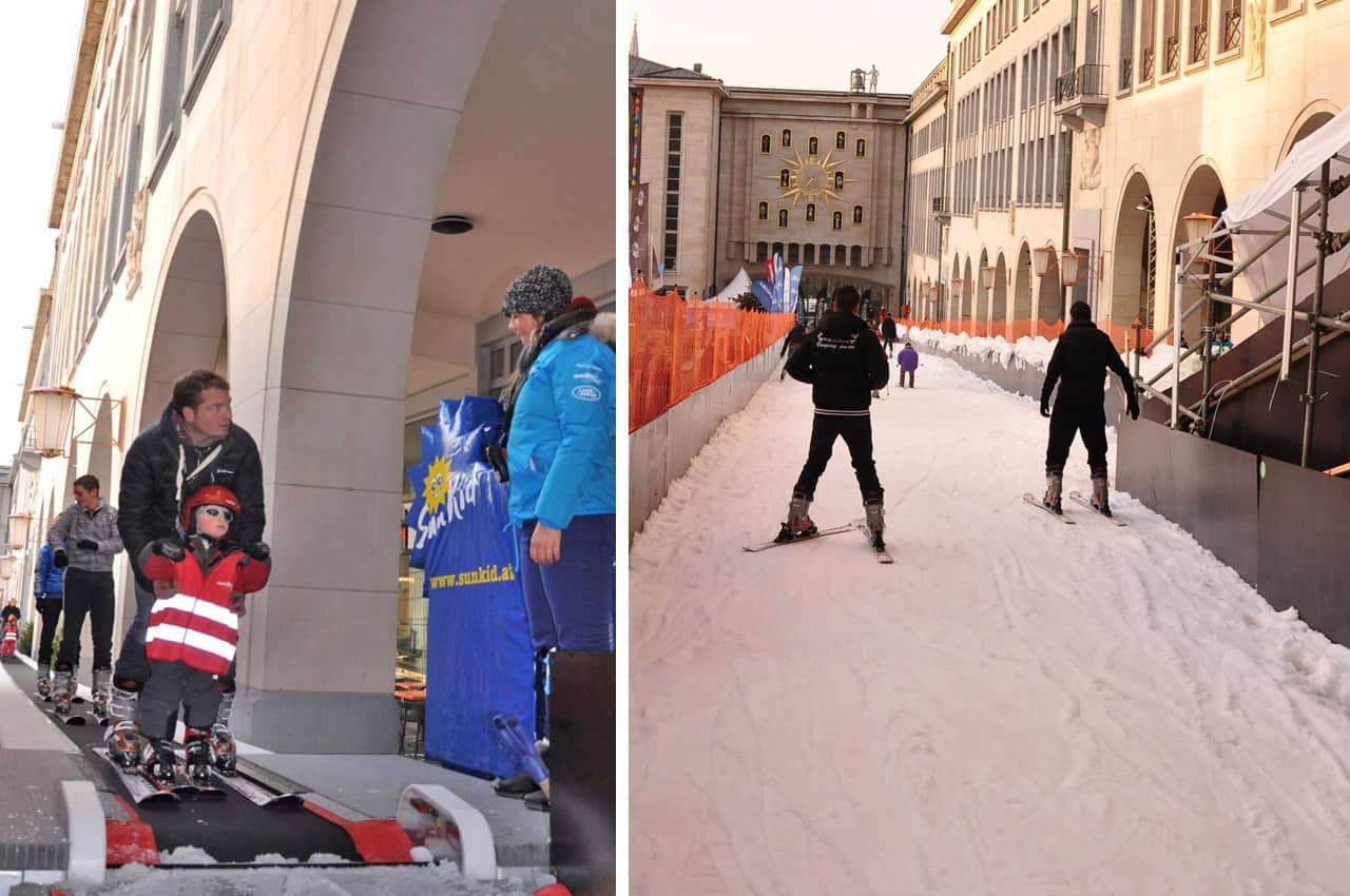 City Ski Brussels: Moving Carpet in the middle of the city